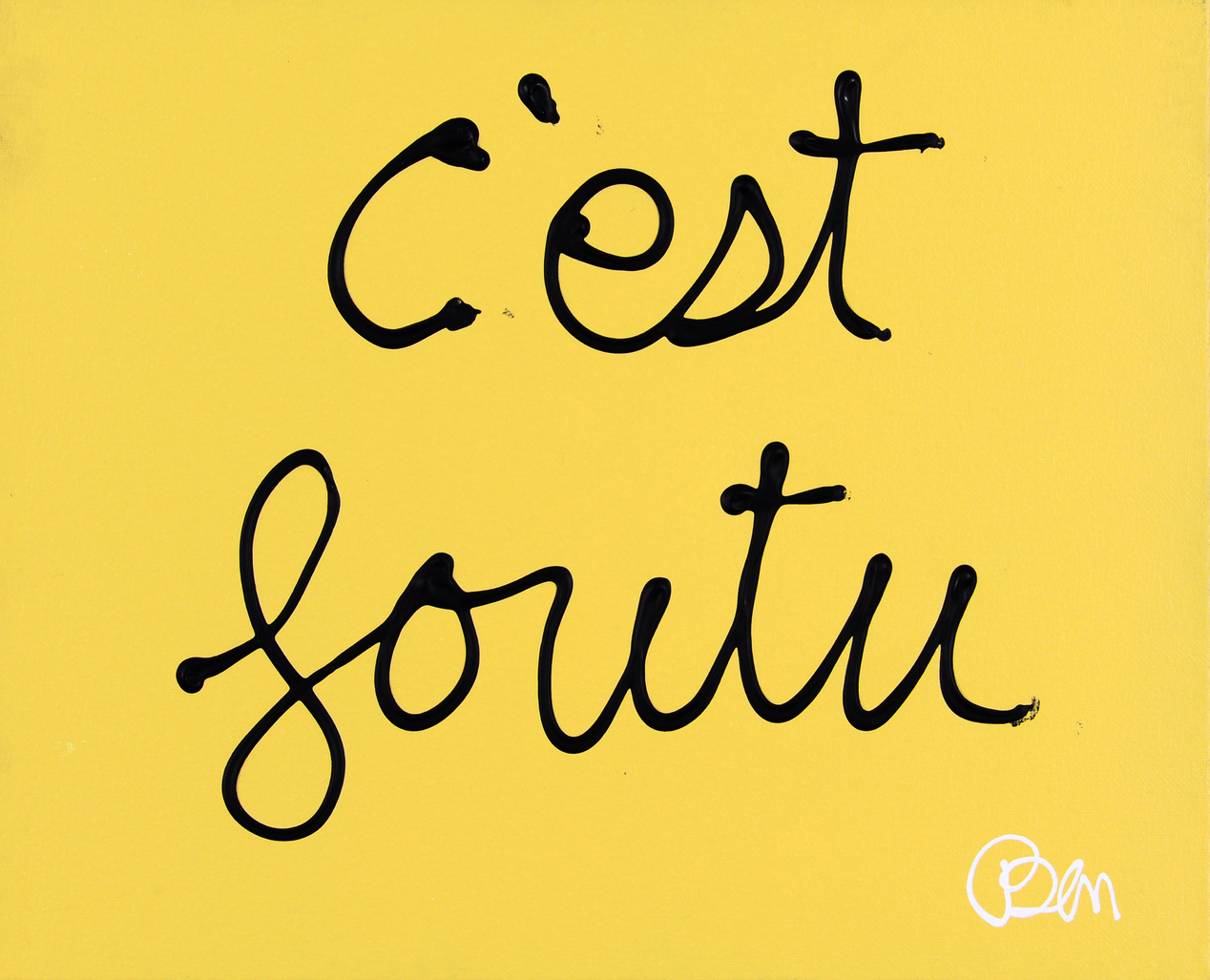 C'est foutu by Vautier Ben at Guy Pieters Gallery