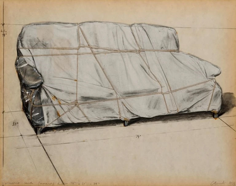 Wrapped Couch by Christo