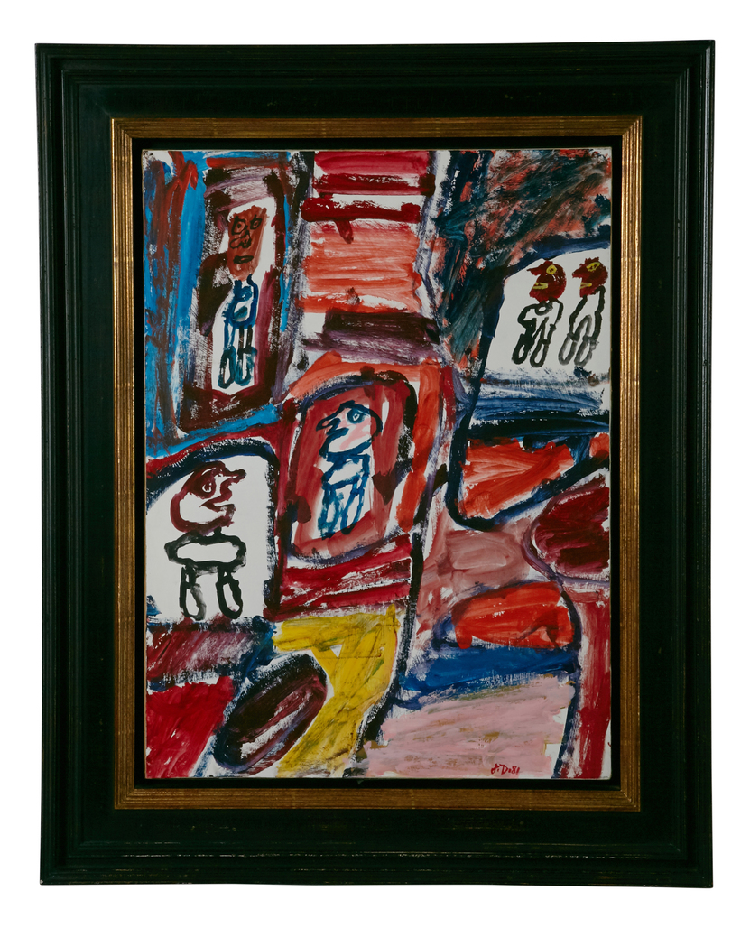 Site avec 5 personnages by Dubuffet Jean